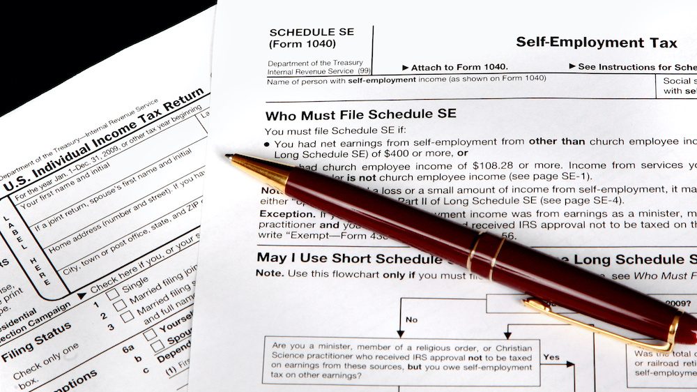 Tax forms for the self employed